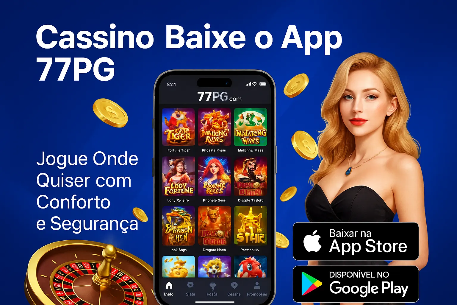 Baixar o 77PG Cassino App